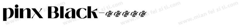 pinx Black字体转换